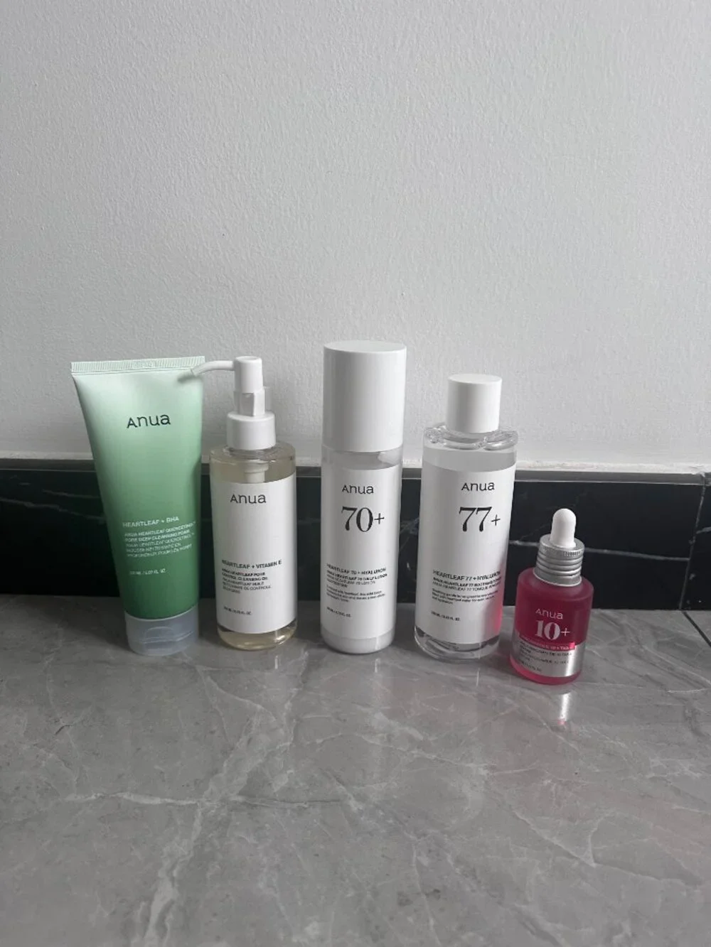 Anua Ultimate Skincare Set：Cleansing oil+Foam Cleanser+Toner +Serum+Moisturizer